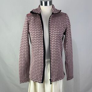 NWT Rossingnol Pink Print Zip Jacket